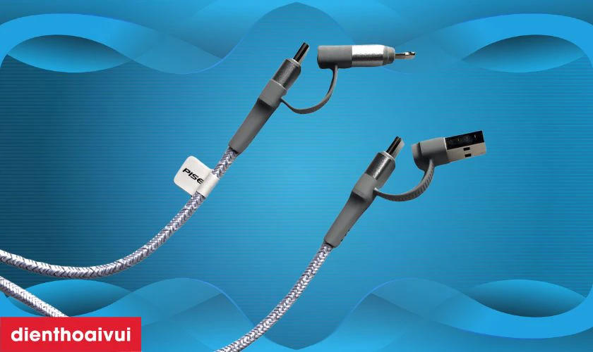 Chiều d&agrave;i c&aacute;p 1.2m linh hoạt, vỏ bọc nylon đan bền chắc