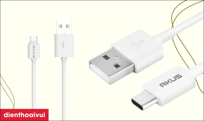 Những dạng chuẩn kết nối nổi bật của c&aacute;p sạc Akus