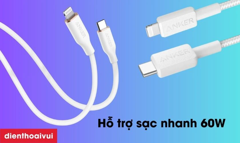 Hỗ trợ sạc nhanh 60W m&agrave; vẫn đảm bảo an to&agrave;n