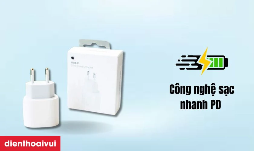 C&ocirc;ng nghệ sạc nhanh Power Delivery an to&agrave;n, hiệu suất cao
