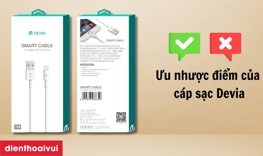 Những ưu nhược điểm của c&aacute;p sạc