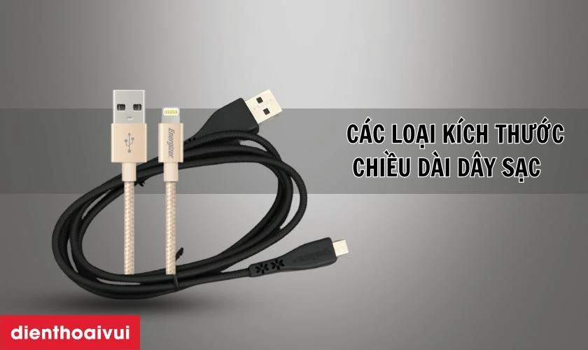 C&aacute;c loại k&iacute;ch thước chiều d&agrave;i phổ biến
