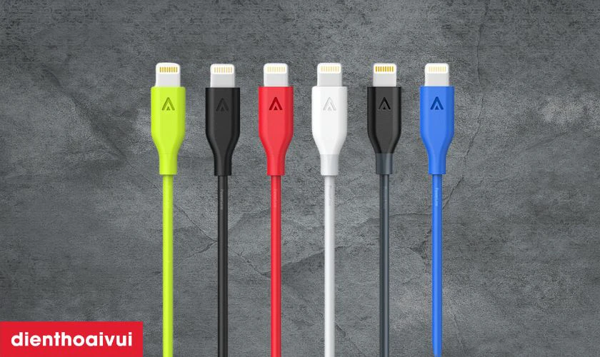 Đặc điểm của c&aacute;p sạc Lightning 0.3m Anker PowerLine