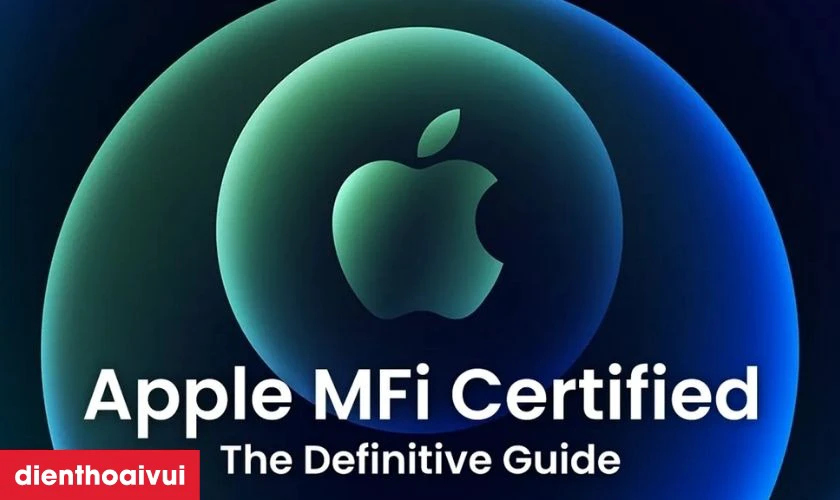 C&aacute;p sạc đạt chứng nhận MFI đảm bảo an to&agrave;n cho thiết bị Apple