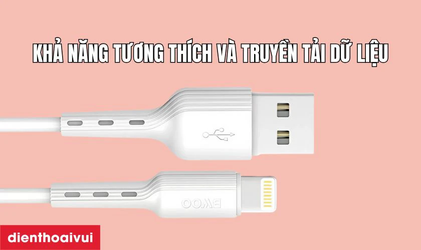 BWOO Lightning X286L tương th&iacute;ch với hầu hết c&aacute;c thiết bị cổng Lightning