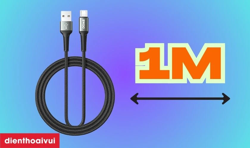 Chiều d&agrave;i d&acirc;y 1m, chất liệu cao cấp
