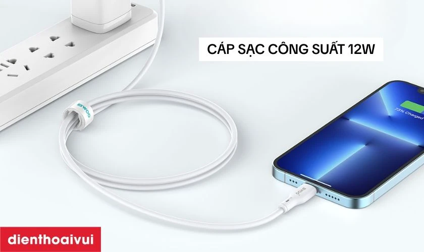Điểm nổi bật của c&aacute;p sạc nhanh BWOO Type-C 12W X286C d&agrave;i 1M