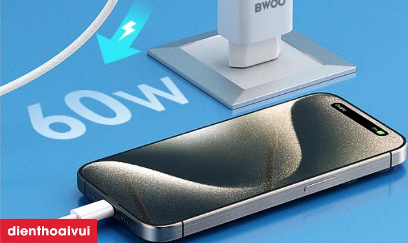 Điểm nổi bật của c&aacute;p sạc nhanh BWOO Type-C to Type-C 60W X284 d&agrave;i 1M