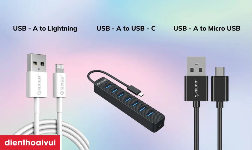 D&acirc;y c&aacute;p USB - A