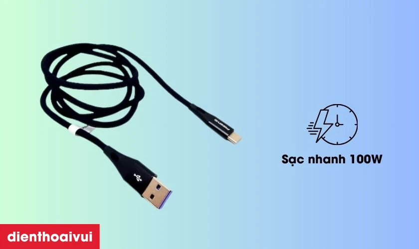 C&aacute;p sạc Type-C to C 1.2m Pisen Pro SuperCharge c&oacute; g&igrave; nổi bật