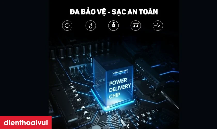 C&ocirc;ng nghệ Power Delivery sạc nhanh an to&agrave;n, hiệu quả
