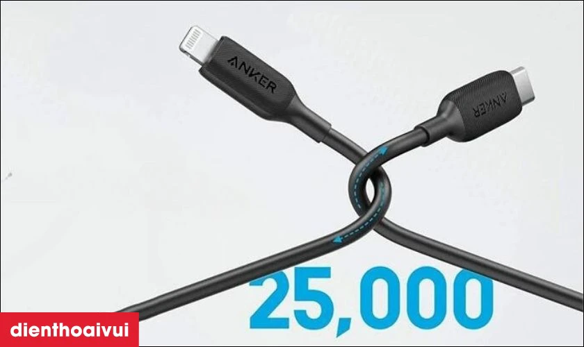 Chất liệu cao cấp mang đến độ bền v&agrave; t&iacute;nh linh hoạt cho c&aacute;p sạc