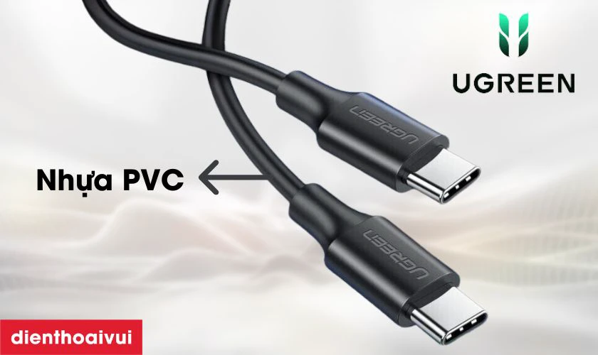 Đặc điểm của c&aacute;p sạc Ugreen 60W USB-C to Type-C 1M US286
