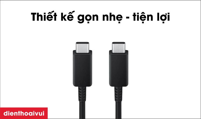 Đặc điểm của c&aacute;p Samsung C to C d&agrave;i 1.8M