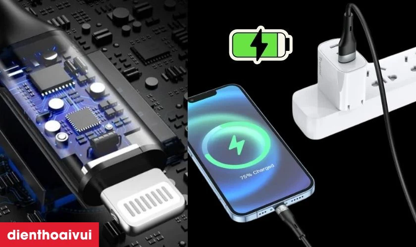 Hỗ trọe sạc nhanh với c&ocirc;ng suất l&ecirc;n đến 15W