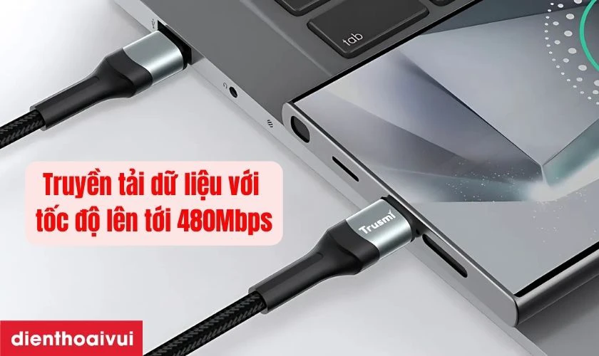 Truyền tải dữ liệu với tốc độ l&ecirc;n tới 480Mbps