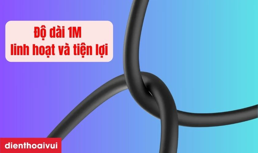 Độ d&agrave;i 1M linh hoạt v&agrave; tiện lợi