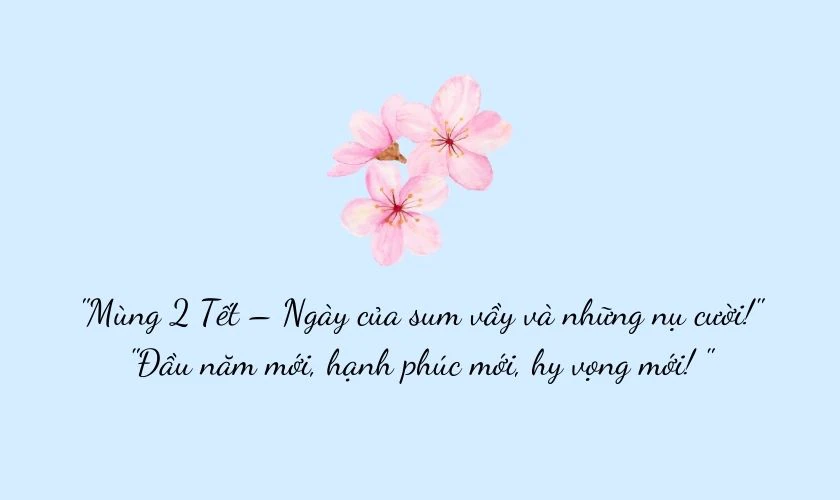 STT, Caption mùng 2 Tết 2025 ngắn gọn