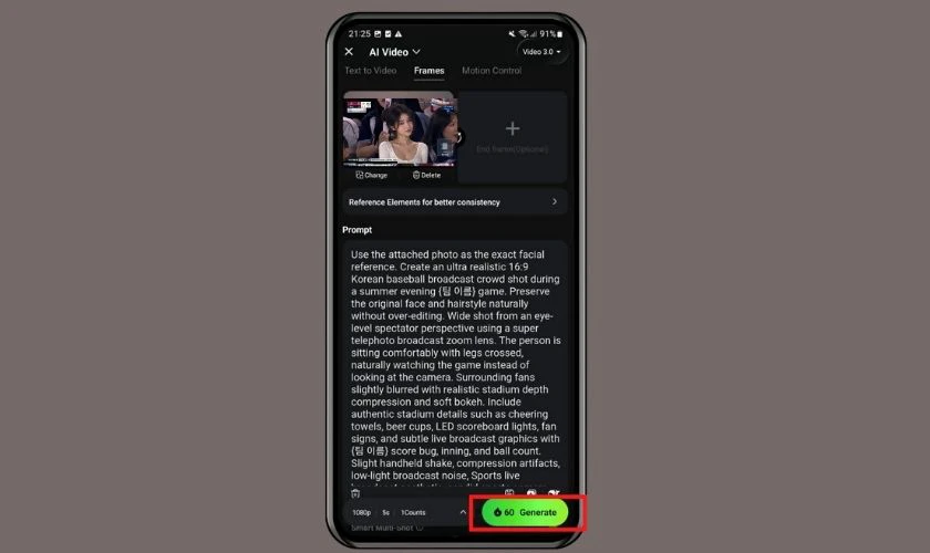 Bước 8: Nhấn Generate là xong