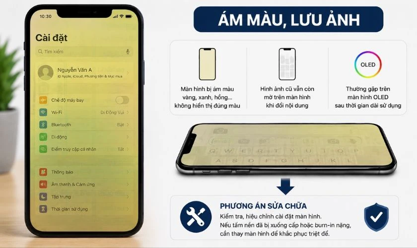 Ám màu, lưu ảnh