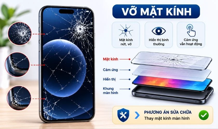 Vỡ mặt kính