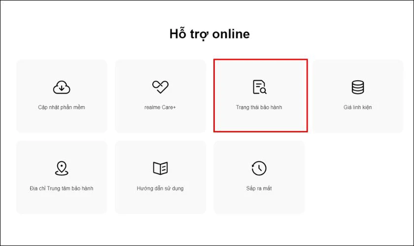 C&ocirc;ng cụ n&agrave;y thường được đặt t&ecirc;n l&agrave; Trạng th&aacute;i bảo h&agrave;nh hoặc tương tự