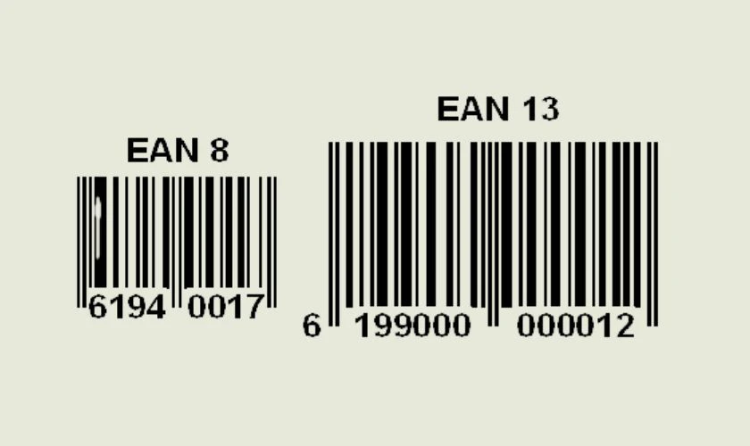 EAN 8 v&agrave; EAN 13