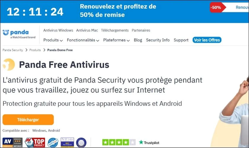 Phần mềm diệt virus Panda Free Antivirus