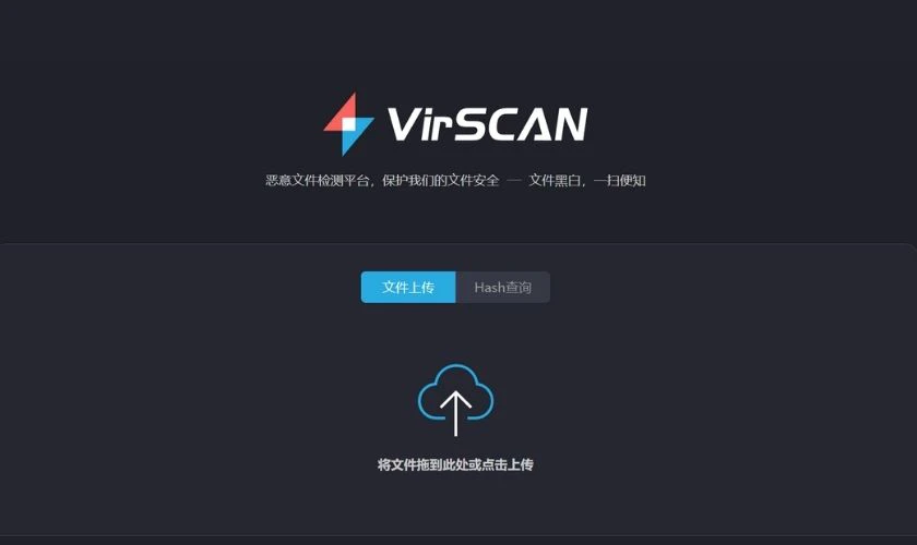 Check virus online với virscan.org