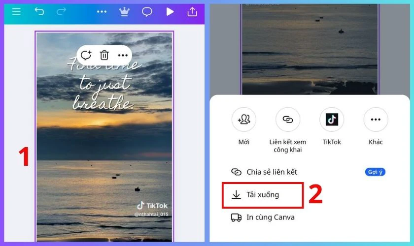 Nhấn Chia sẻ để tải video về