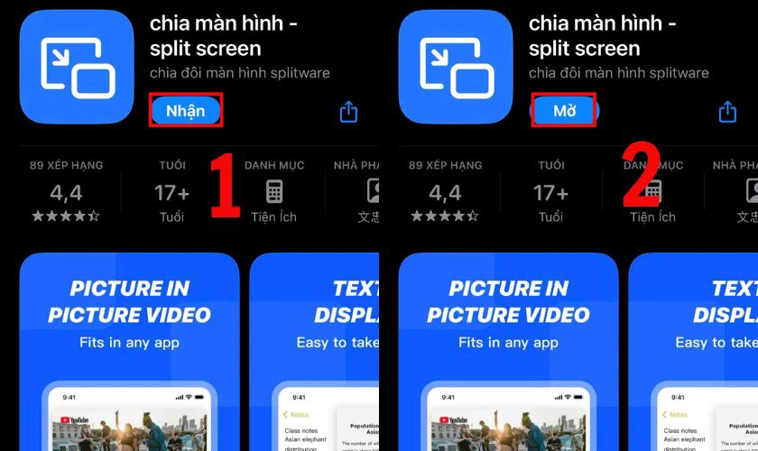 Cách chia đôi màn hình iPhone với Splitware