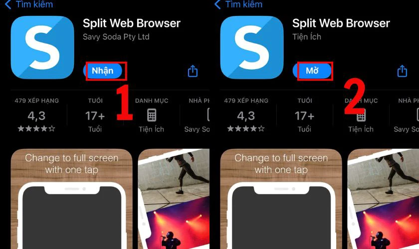 Cách chia đôi màn hình iPhone với Split Web Browser