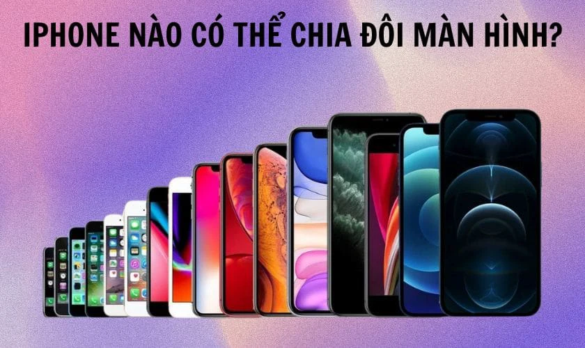 iPhone nào có thể chia đôi màn hình được tính đến 2026? Không phải mọi mẫu iPhone đều hỗ trợ tốt các tính năng chia đôi màn hình hiện nay. Dưới đây là danh sách các dòng máy tương thích tính đến năm 2025 mà bạn nên biết. iPhone 16 series: Bao gồm 16, 16 Plus, 16 Pro, và 16 Pro Max. iPhone 15 series: Gồm 15, 15 Plus, 15 Pro, và 15 Pro Max. iPhone 14 series: Đầy đủ các phiên bản 14, 14 Plus, 14 Pro, 14 Pro Max. iPhone 13 series: Hỗ trợ 13, 13 mini, 13 Pro, và 13 Pro Max. iPhone 12 series: Bao gồm 12, 12 mini, 12 Pro, và 12 Pro Max. iPhone 11 series: Gồm 11, 11 Pro, và 11 Pro Max đều tương thích. iPhone XS/XS Max/XR: Các dòng này vẫn hoạt động tốt với tính năng. iPhone 8/8 Plus: Hỗ trợ cơ bản trên hệ điều hành mới nhất. iPhone SE (các thế hệ): Bao gồm cả SE 2020 và SE thế hệ mới hơn. -4 Để có trải nghiệm tốt nhất, nên sử dụng các mẫu iPhone có màn hình lớn và hiệu năng mạnh. Việc này sẽ giúp thiết bị xử lý đa nhiệm tốt hơn và hiển thị nội dung rõ ràng hơn.