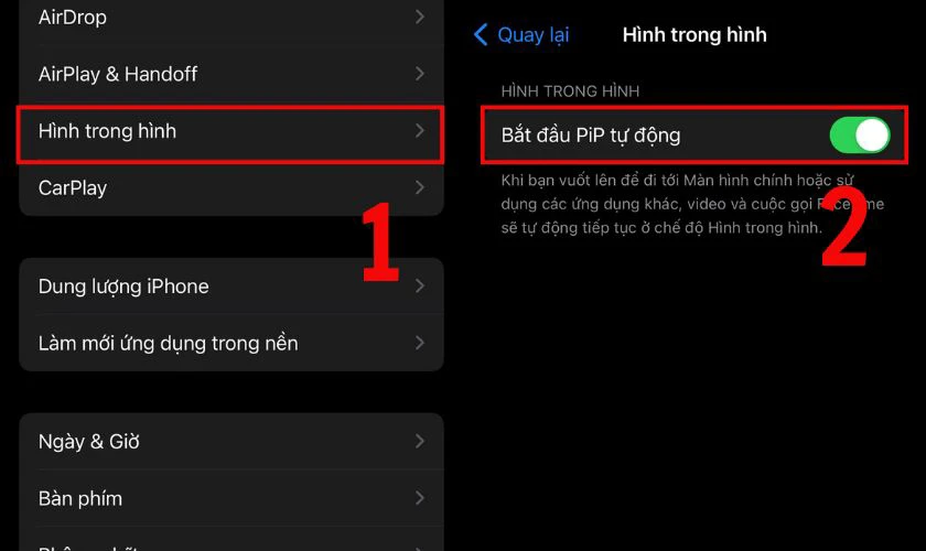 Cách chia đôi màn hình iPhone với chức năng Picture in Picture