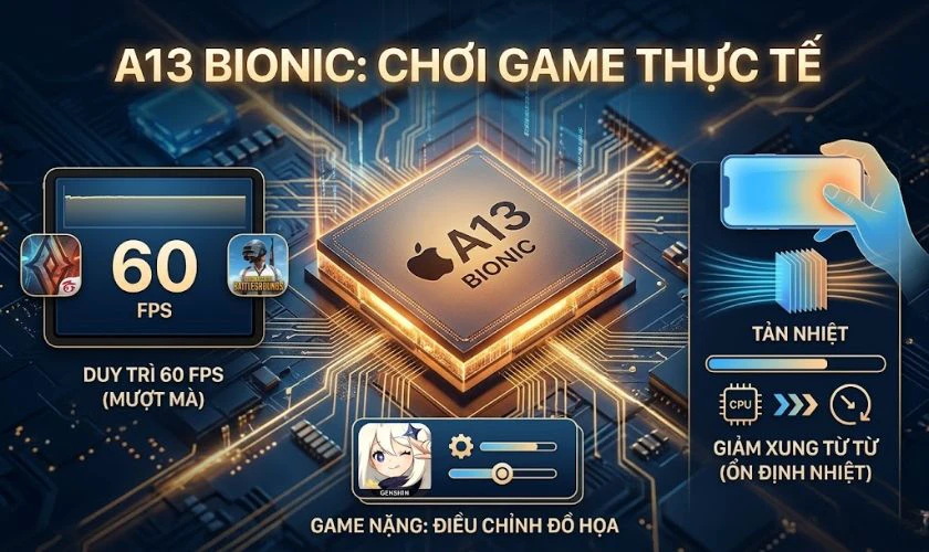 Chip A13 Bionic có mạnh không? Ưu điểm và hiệu năng năm 2026