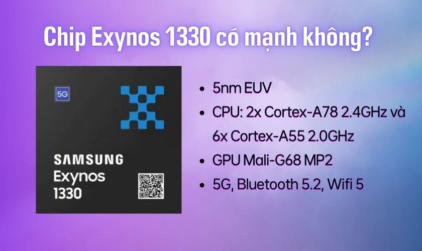Chip Exynos 1330 có mạnh không?