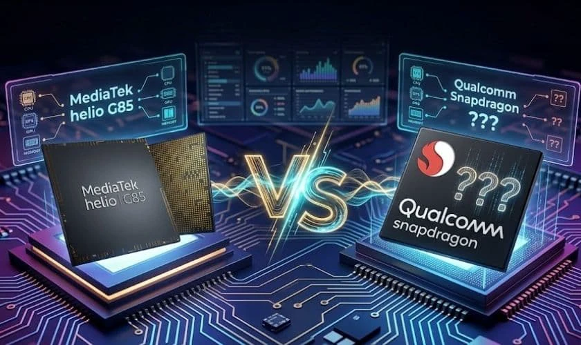 Chip Helio G85 ngang với chip Snapdragon nào hiện nay?