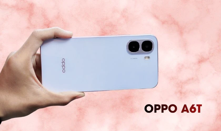OPPO A6t có thiết kế trẻ trung, mỏng nhẹ và dễ cầm nắm