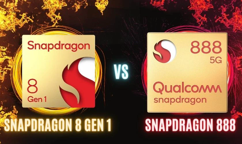 So s&aacute;nh GPU chip Snapdragon 8 Gen 1 v&agrave; Snapdragon 888