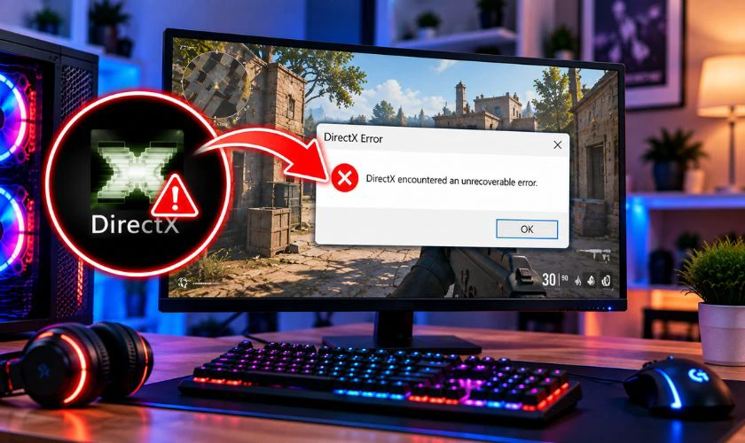 DirectX, Visual C++ hoặc Windows bị lỗi