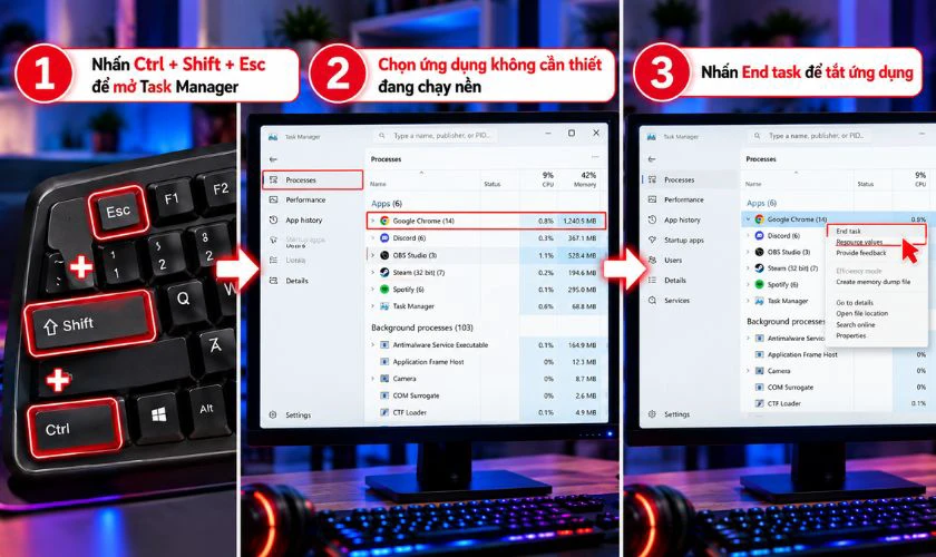 Cách khắc phục lỗi chơi game bị văng ra màn hình PC