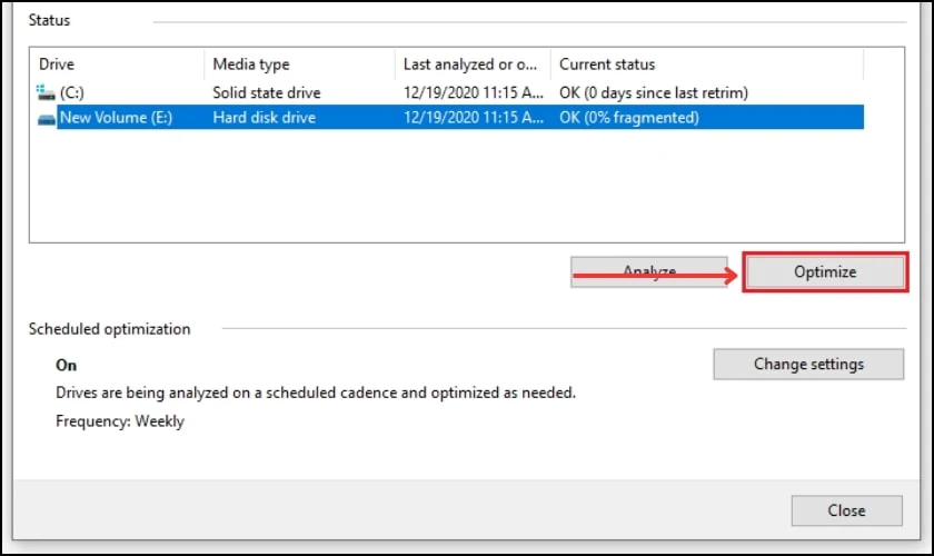 Cách chống phân mảnh ổ cứng Win 11