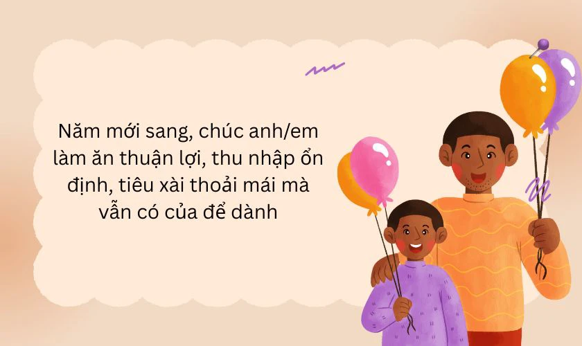 Câu chúc Tết anh trai, em trai 2026 Bính Ngọ