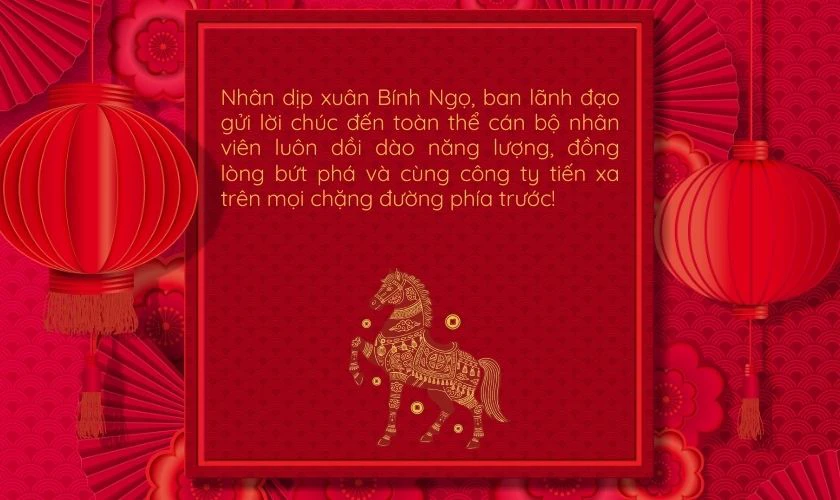 Lời chúc Tết công ty 2026 của lãnh đạo cấp cao