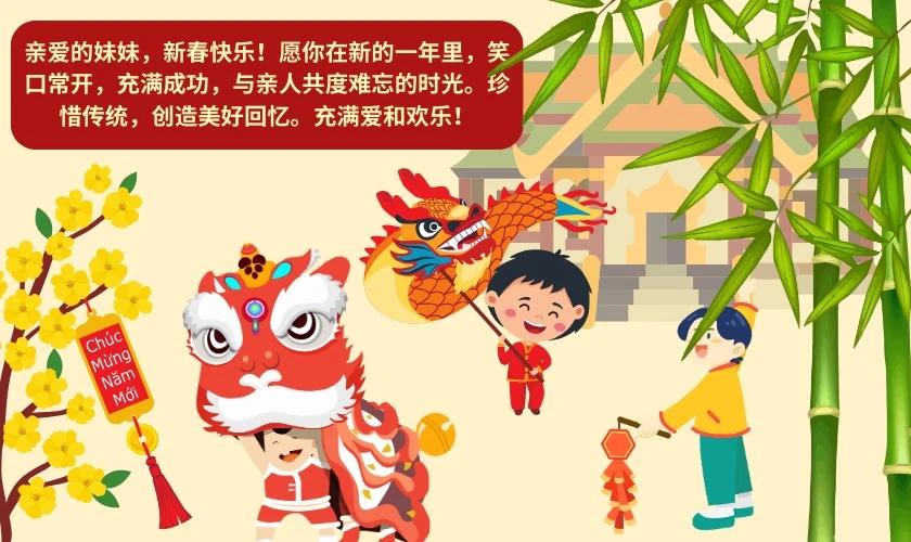 Những câu chúc tết bằng tiếng Trung