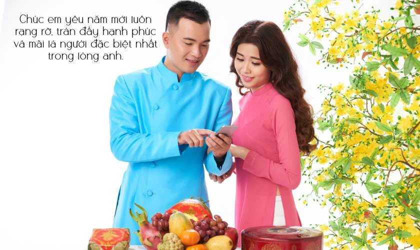 Lời chúc Tết cho người yêu hay nhất 2025
