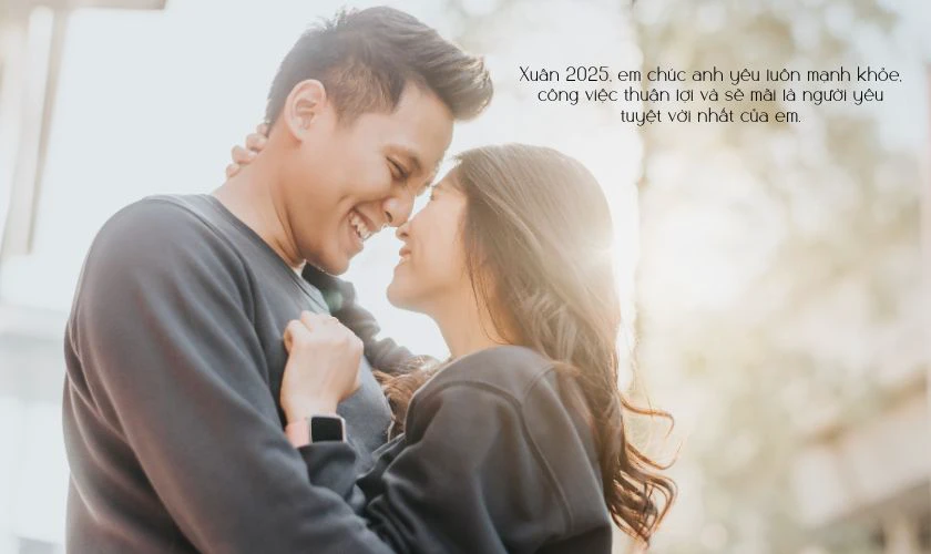 Những lời chúc Tết người yêu nam lãng mạn