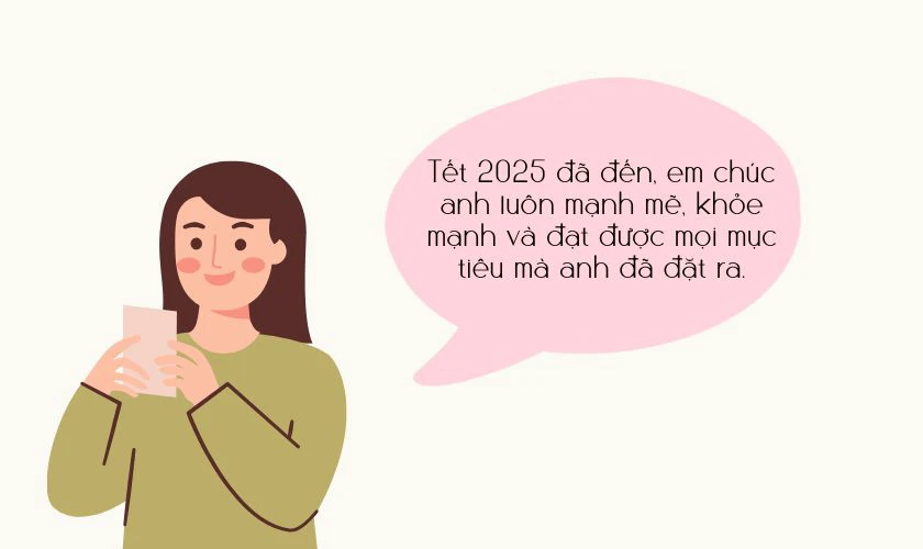 Mẫu mess dài chúc tết người yêu