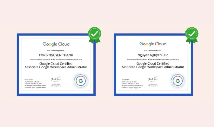 Chứng chỉ Google Workspace