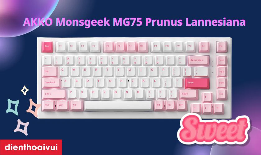 B&agrave;n ph&iacute;m cơ AKKO Monsgeek MG75 Prunus Lannesiana